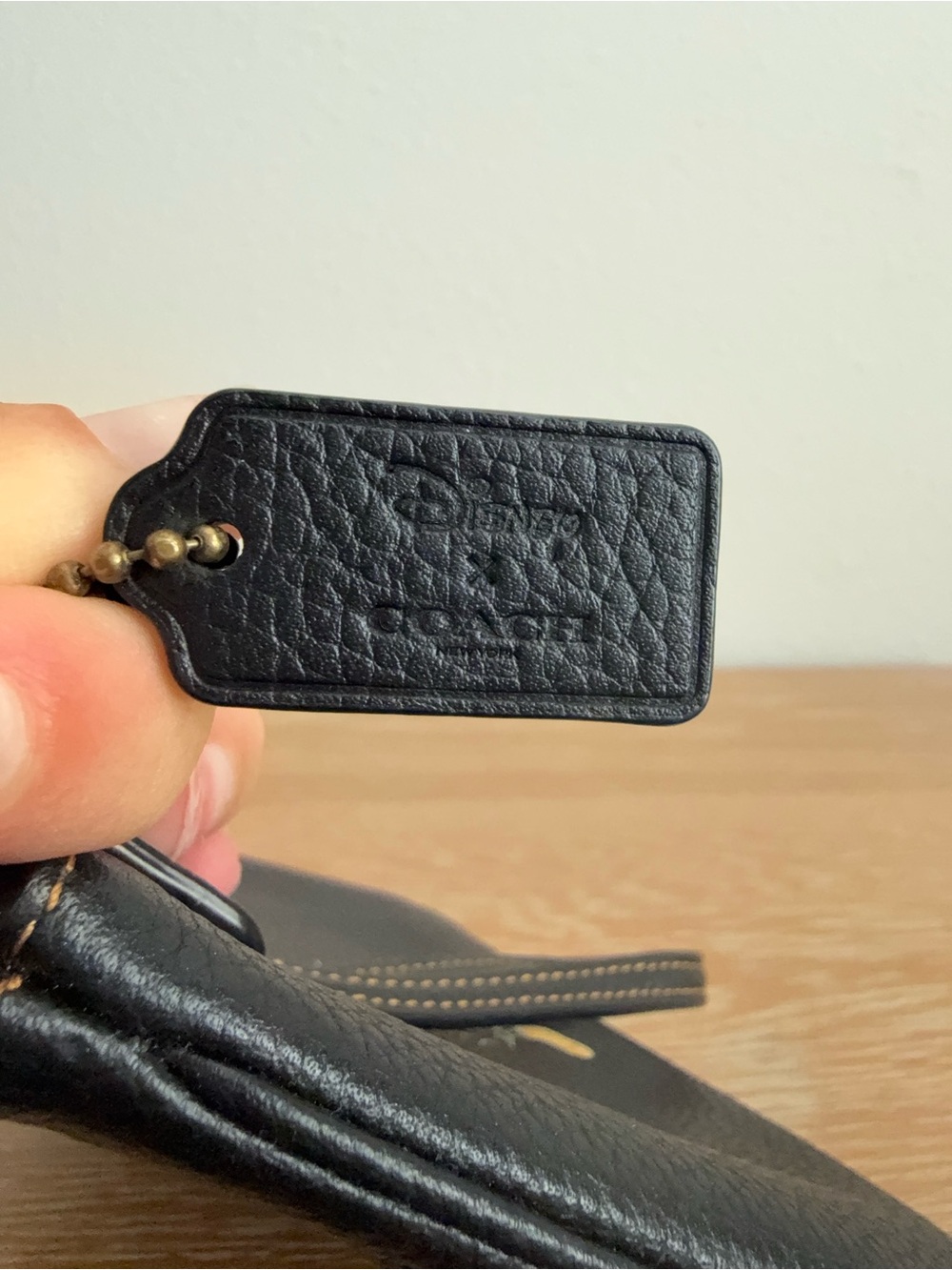 Coach x Disney Black Leather Wristlet - Picture 4 of 9